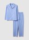 Men's Regular Fit Blue Cotton Pyjama_4