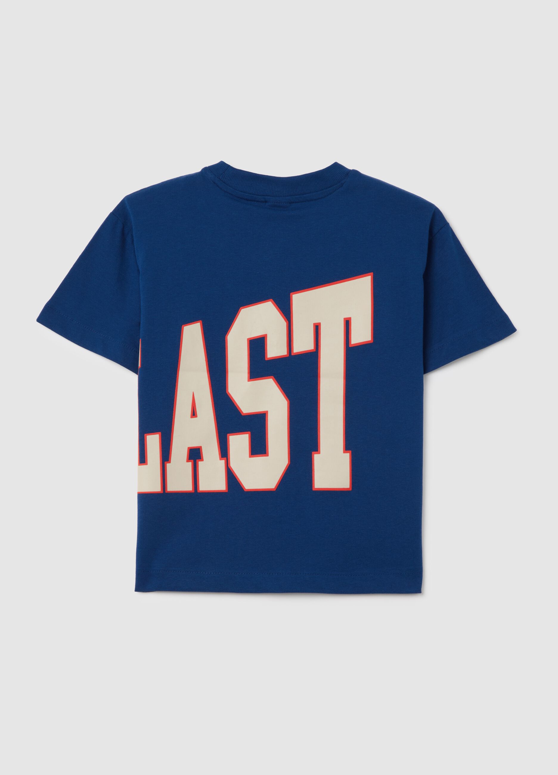 Blue T-shirt with front print OVS Kids