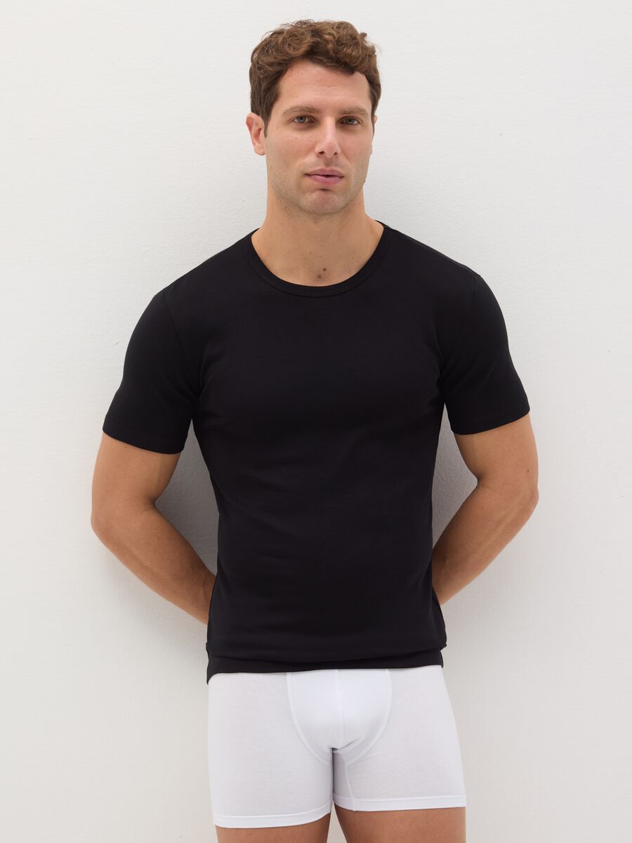 Two-pack undershirts with round neck_0