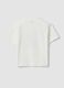 Children's oversized white stretch cotton t-shirt_4
