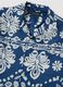 Blue organic cotton shirt with all-over print_5