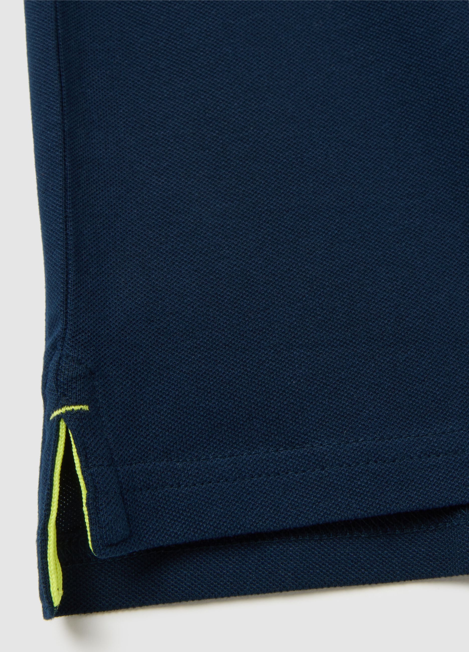 Men's multicolour stretch cotton polo shirt regular fit