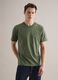 Green pure cotton crew neck T-shirt relaxed fit_2
