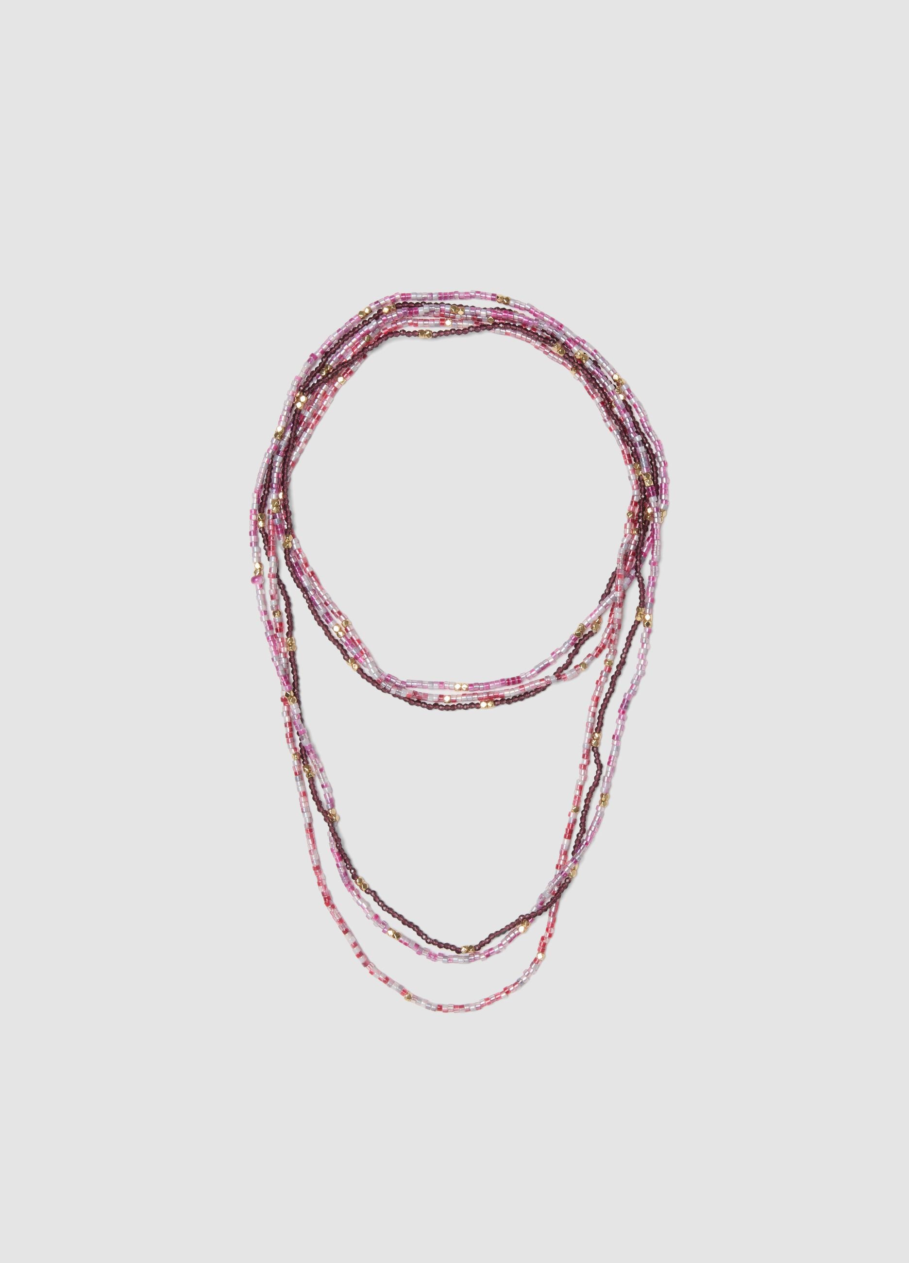 Multicolour beaded necklace