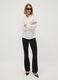 Camicia bianca in pura viscosa con colletto classico regular fit_1