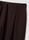Brown stretch viscose Milano stitch barrel-fit jogger trousers_5