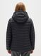 Black padded jacket regular fit with hood_2