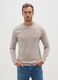 Beige pure cotton regular fit t-shirt_0