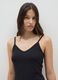 Black Stretch Cotton Regular Fit Women's Top_1