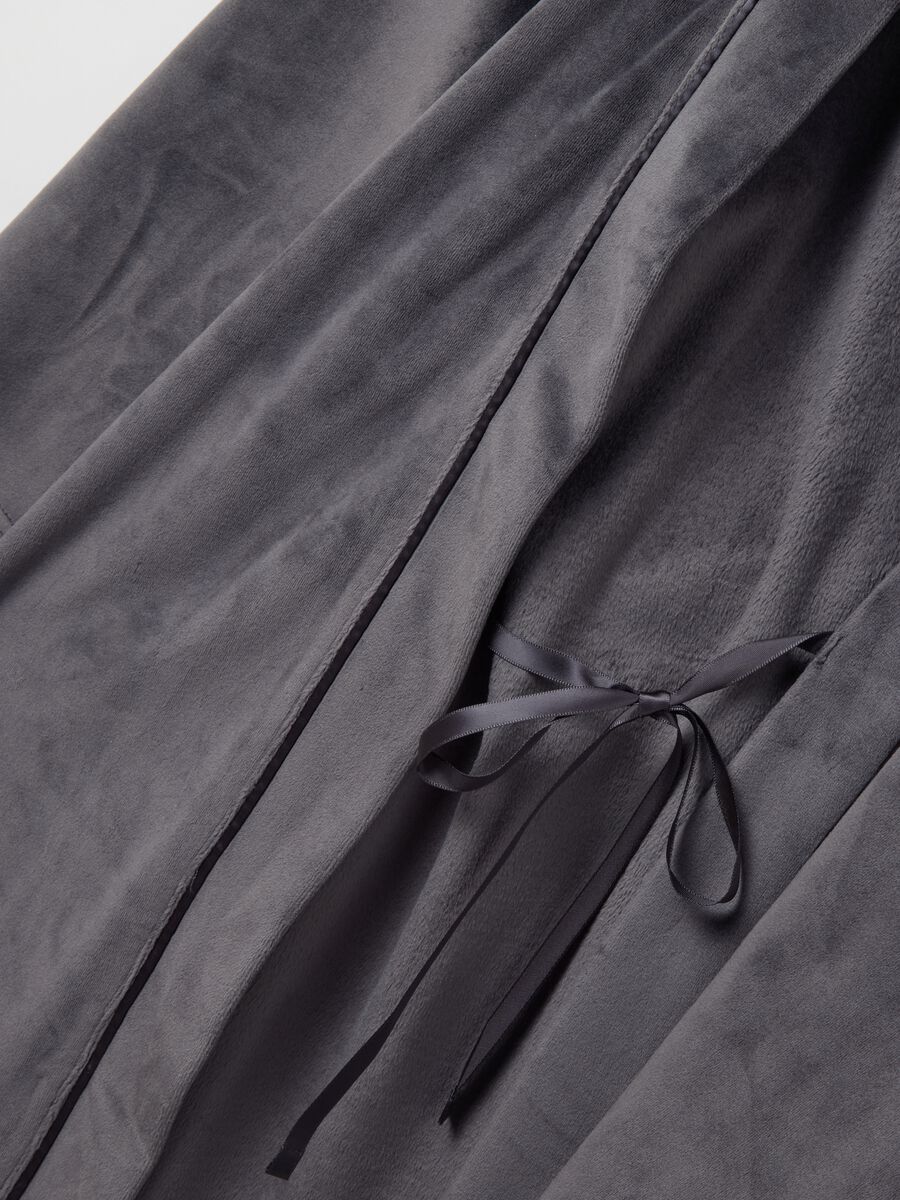 Grey stretch chenille robe_5