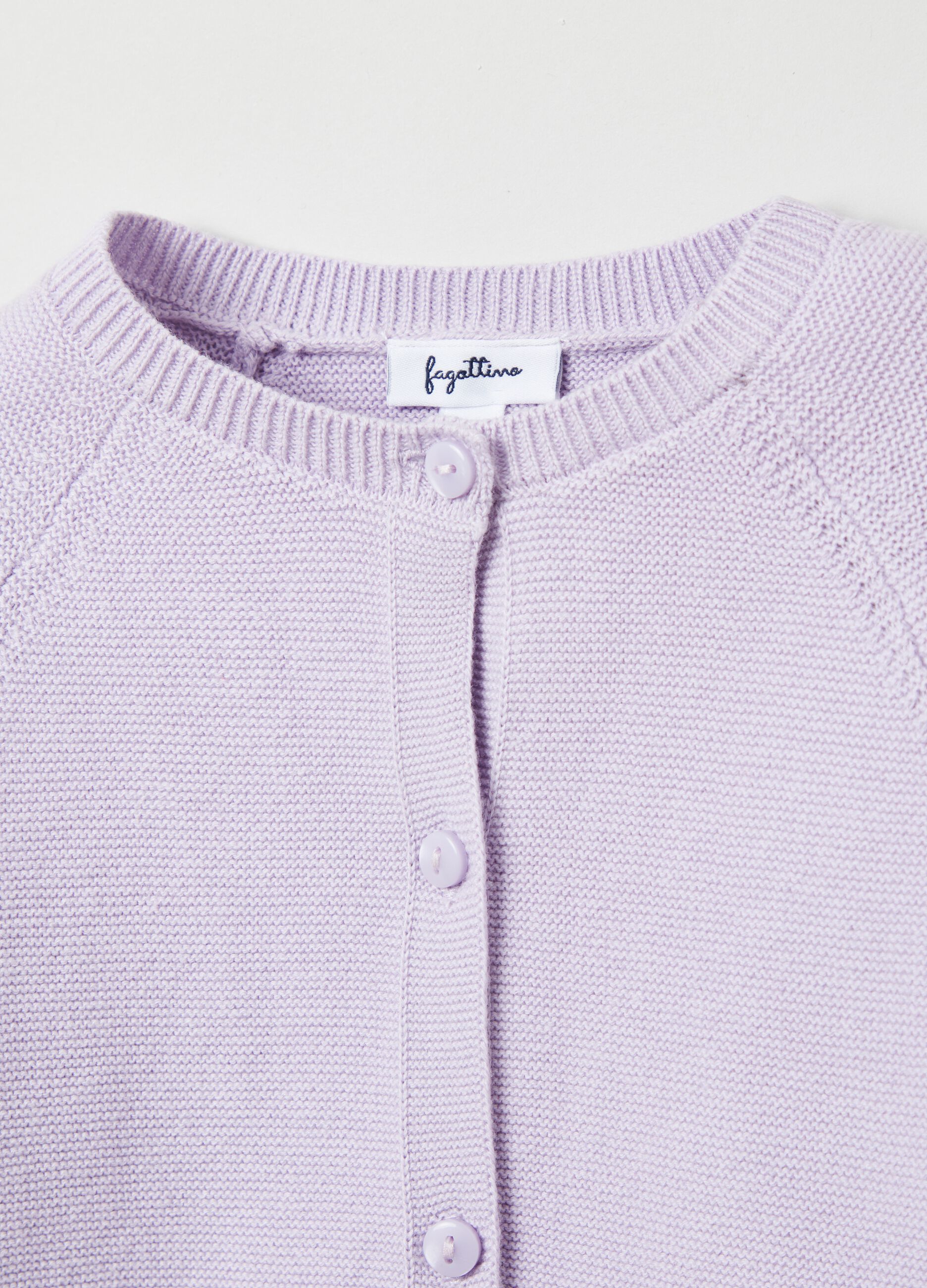 Cardigan tricot con maniche raglan_2
