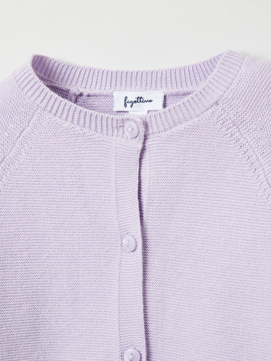 Cardigan tricot con maniche raglan_2