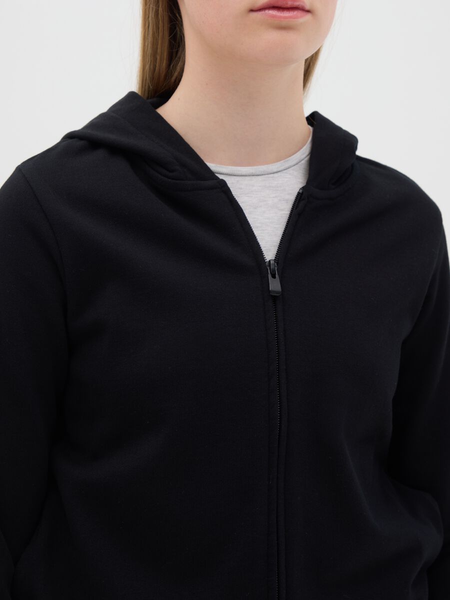 French terry full-zip sweatshirt with hood_2