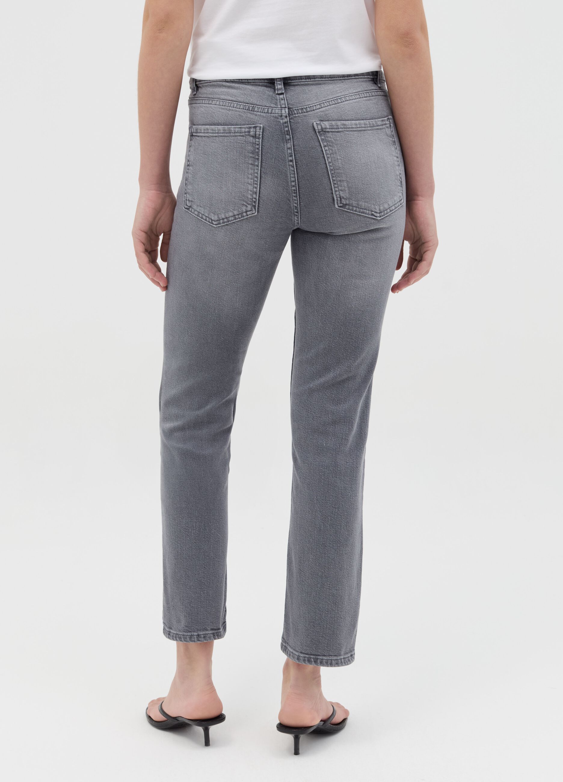 Slim-fit cropped jeans