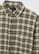 Beige Checked Flannel Shirt_5