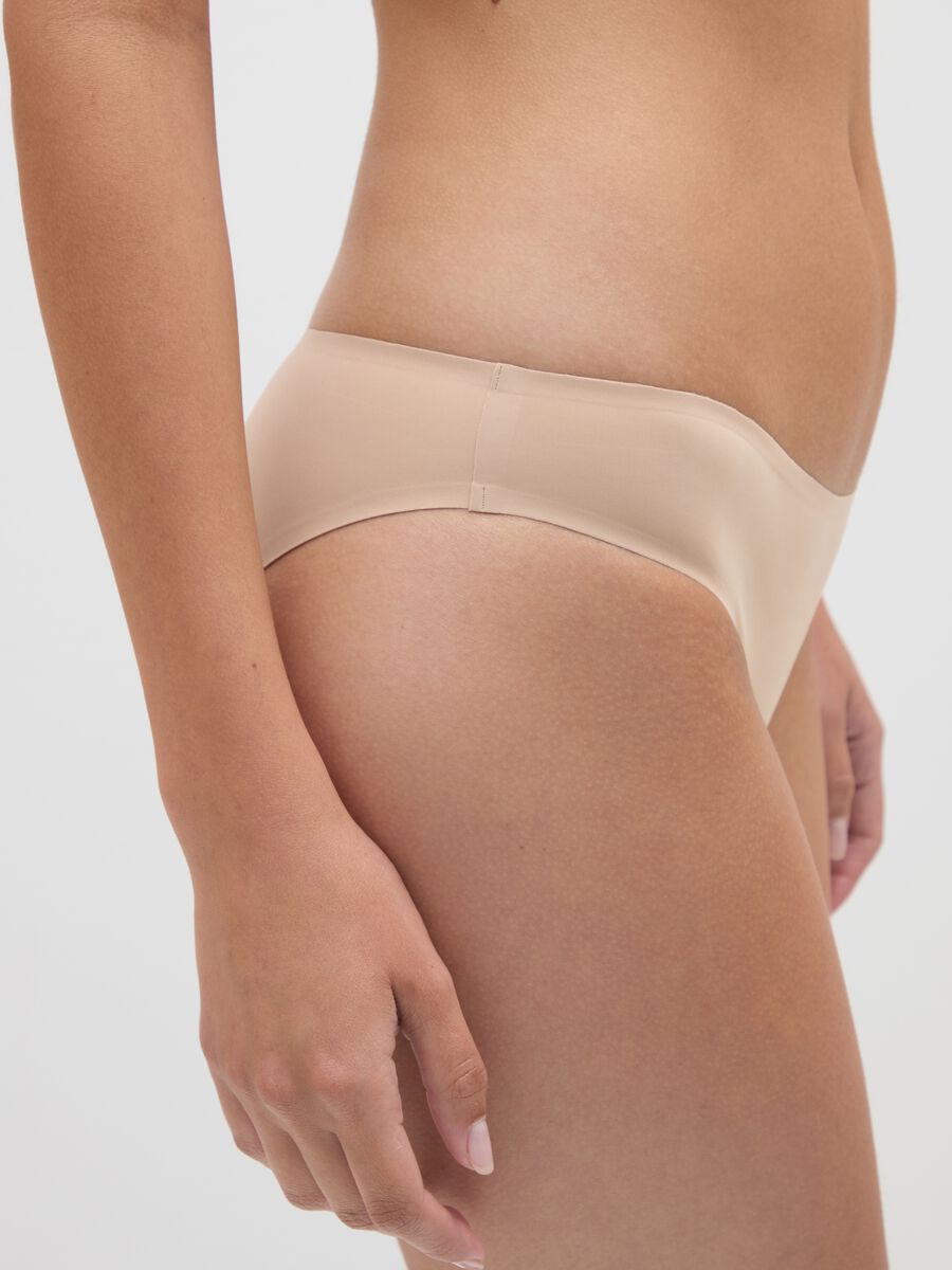 Slip in tessuto elasticizzato beige regular fit_3