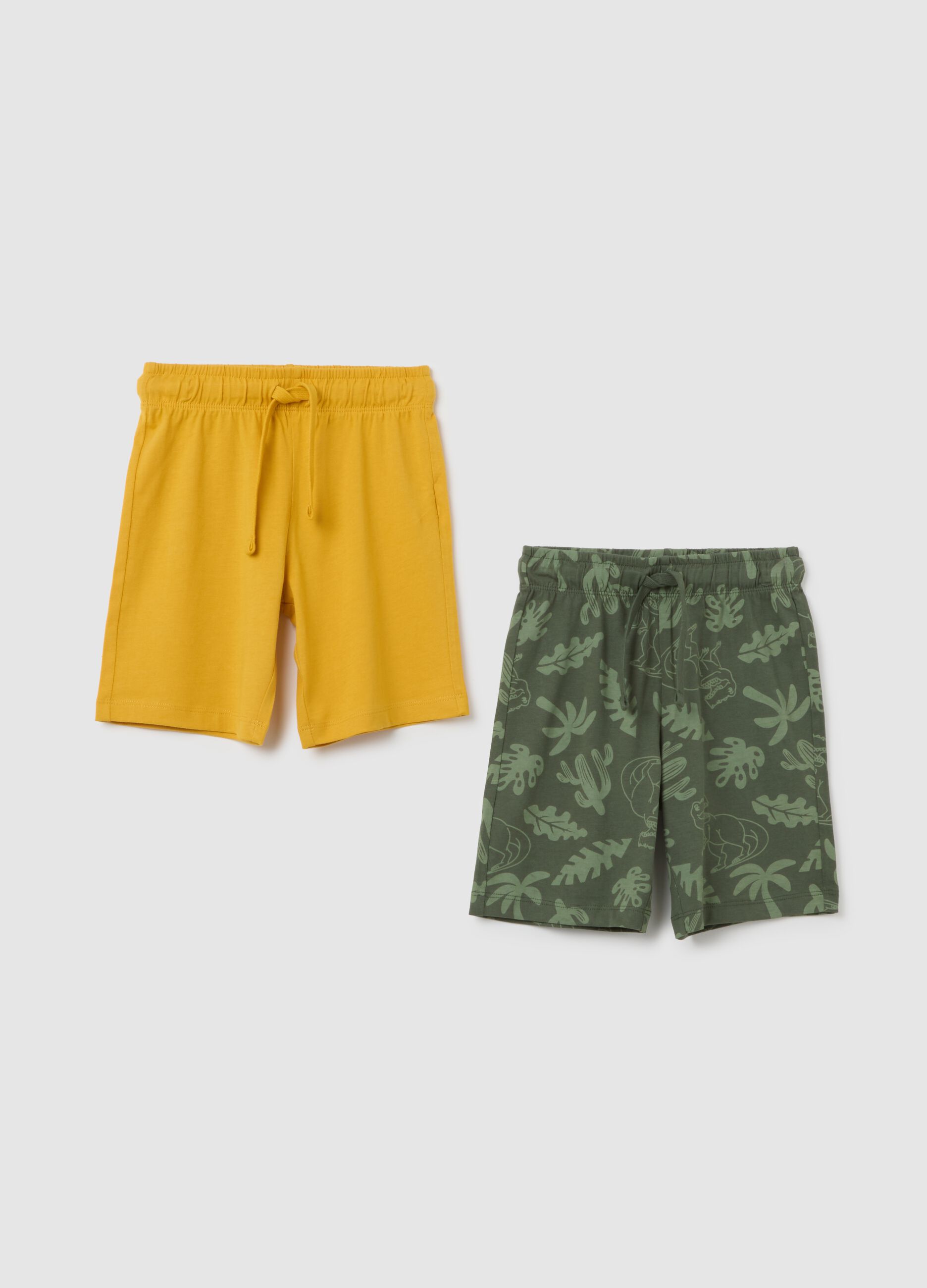 Set di pantaloncini da bambino in puro cotone multicolor regular fit