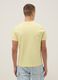 Yellow regular fit short sleeve pure cotton T-shirt_2