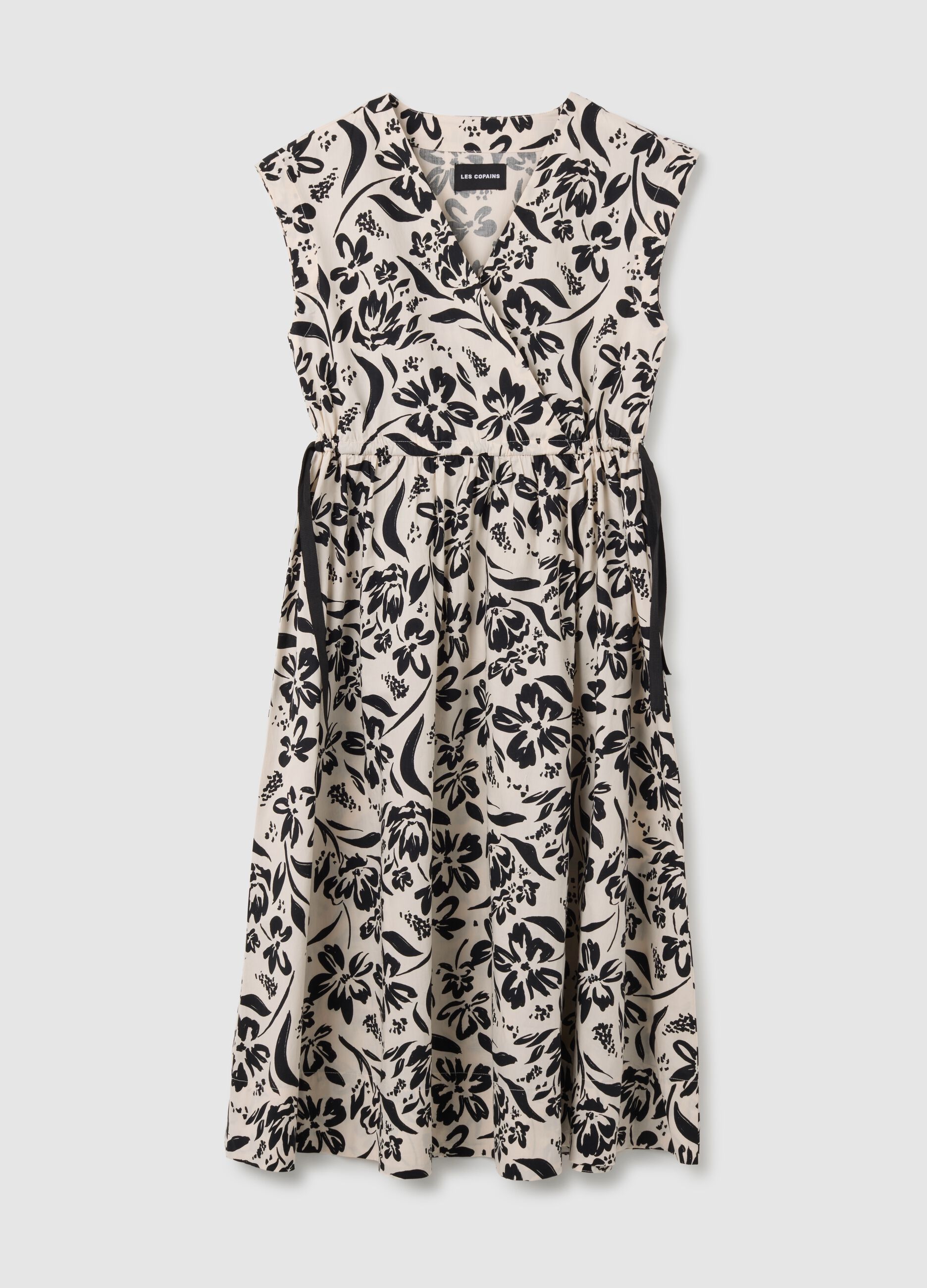 Vestito lungo da donna in puro cotone multicolor regular fit