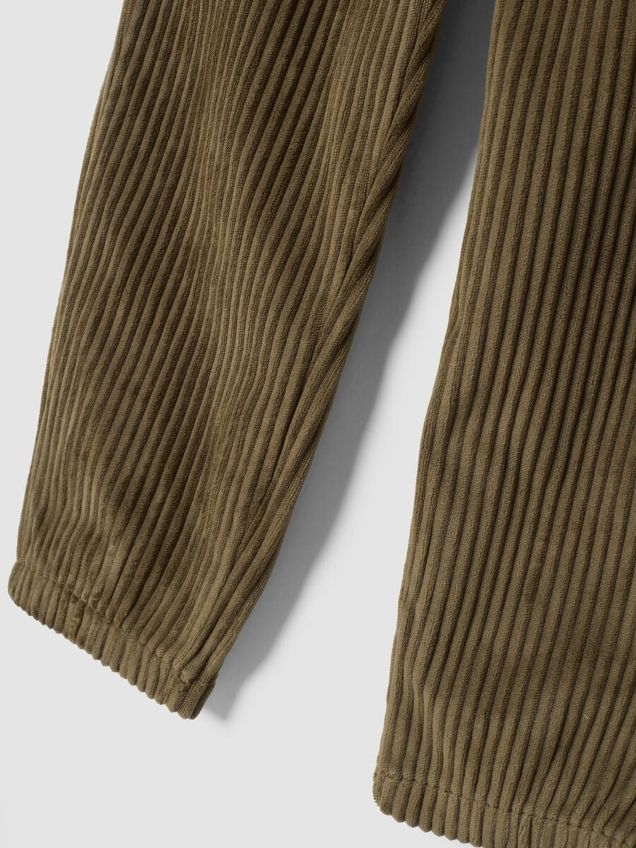Pantaloni verdi a coste comfort fit_3