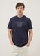 Blue short-sleeve pure cotton T-shirt, regular fit_2