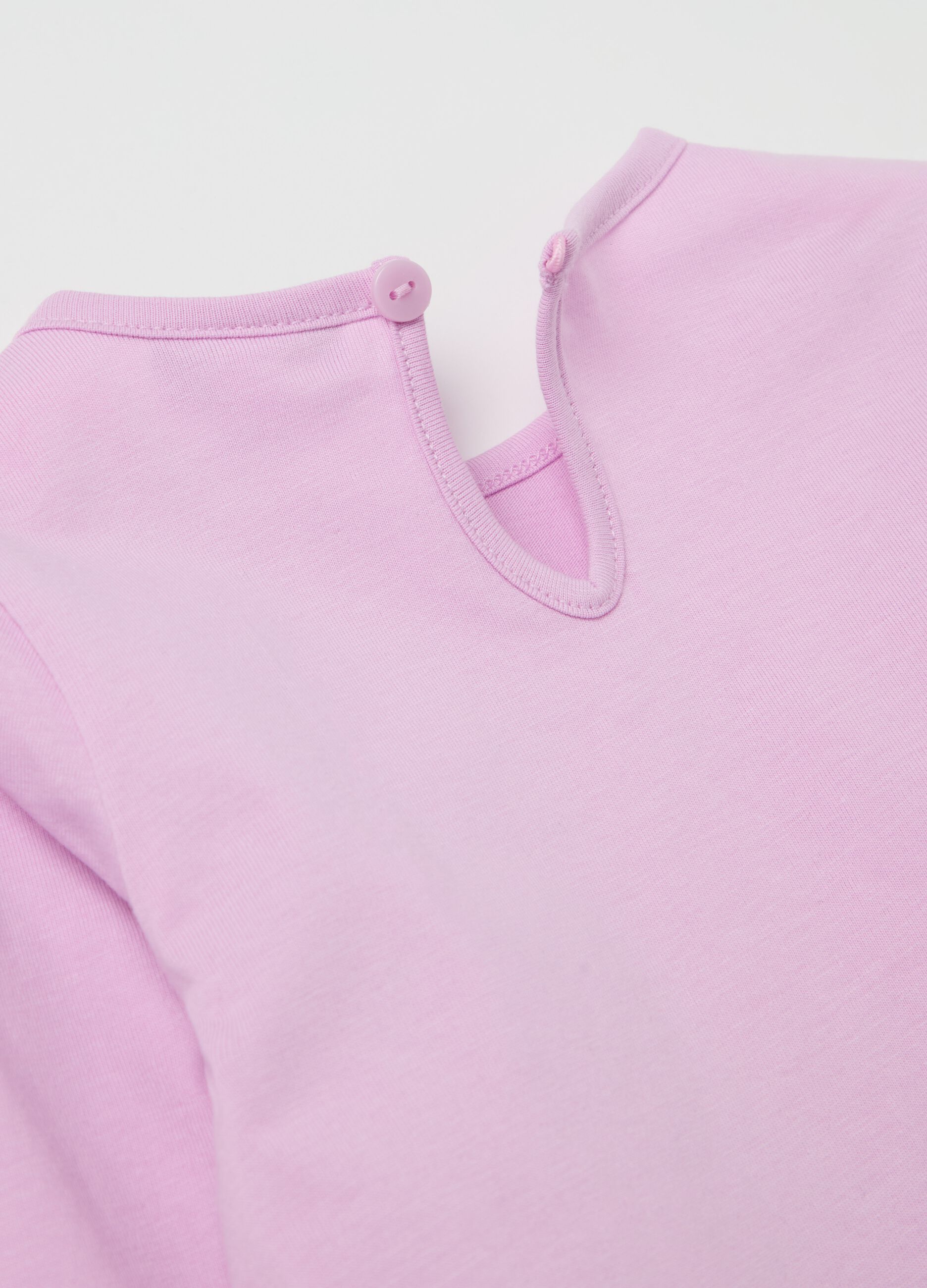 T-shirt maniche lunghe stampa glitterata gelato