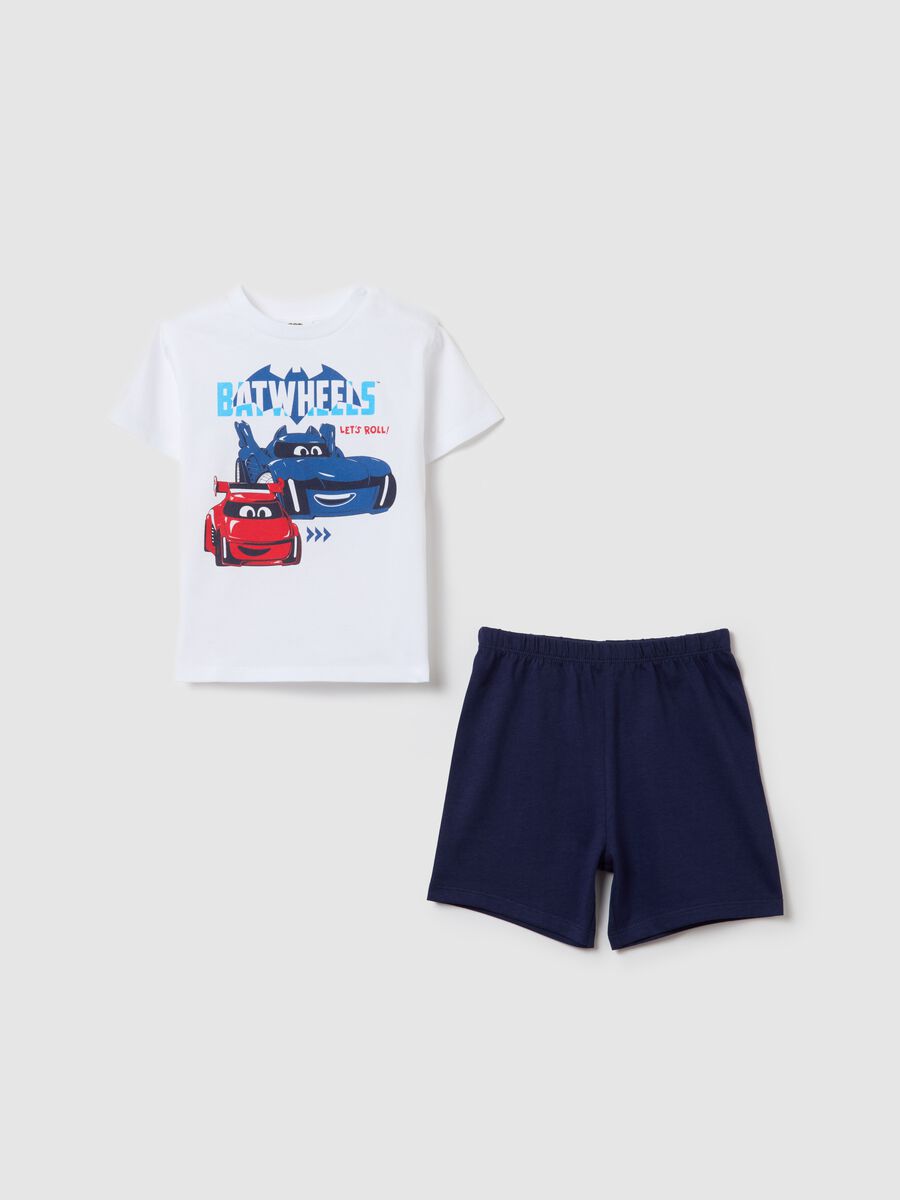 Short pyjamas in cotton with Batwheels print_0