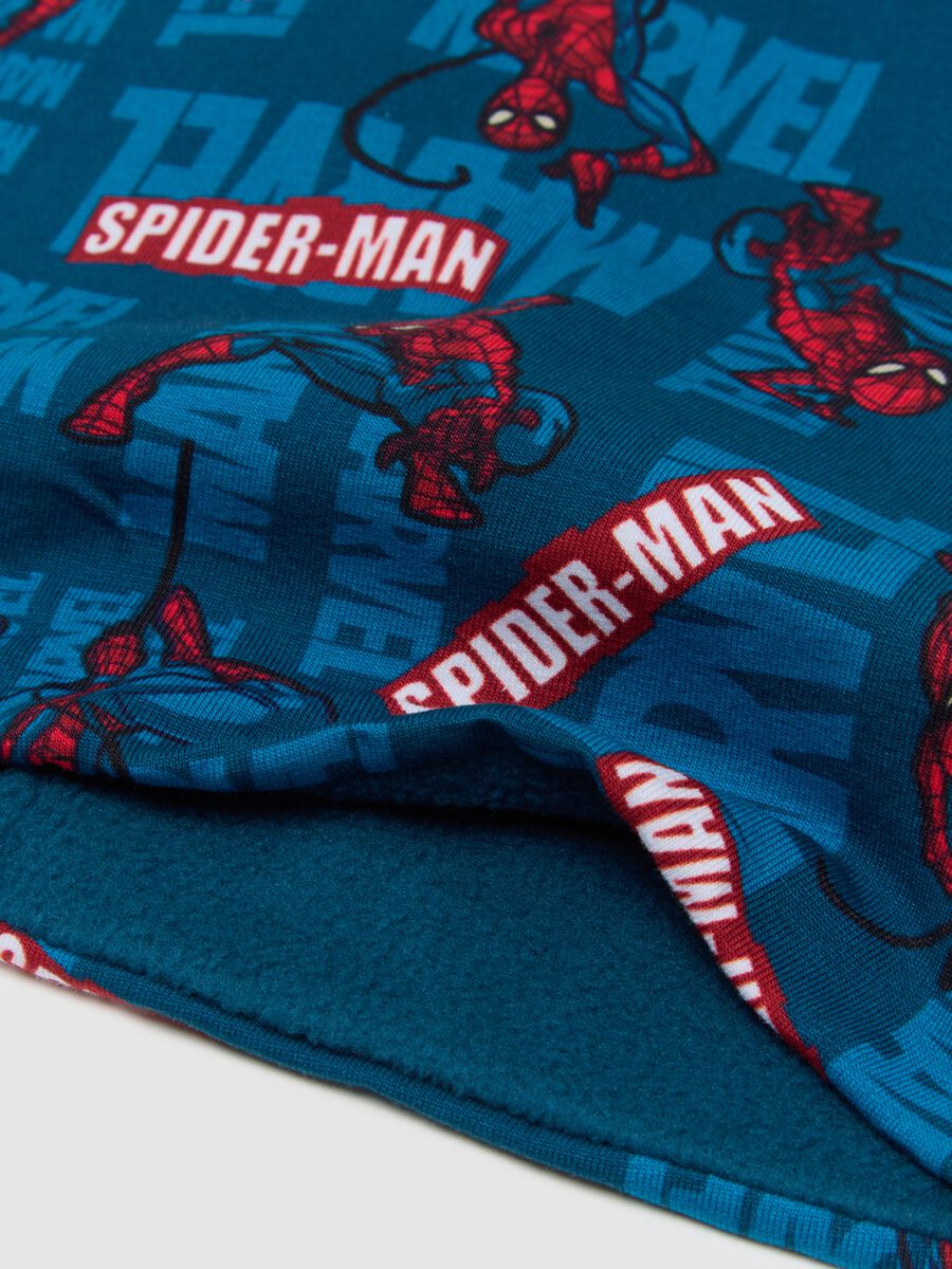 Scaldacollo da bambino in cotone multicolor elasticizzato con stampa Spider-Man_1