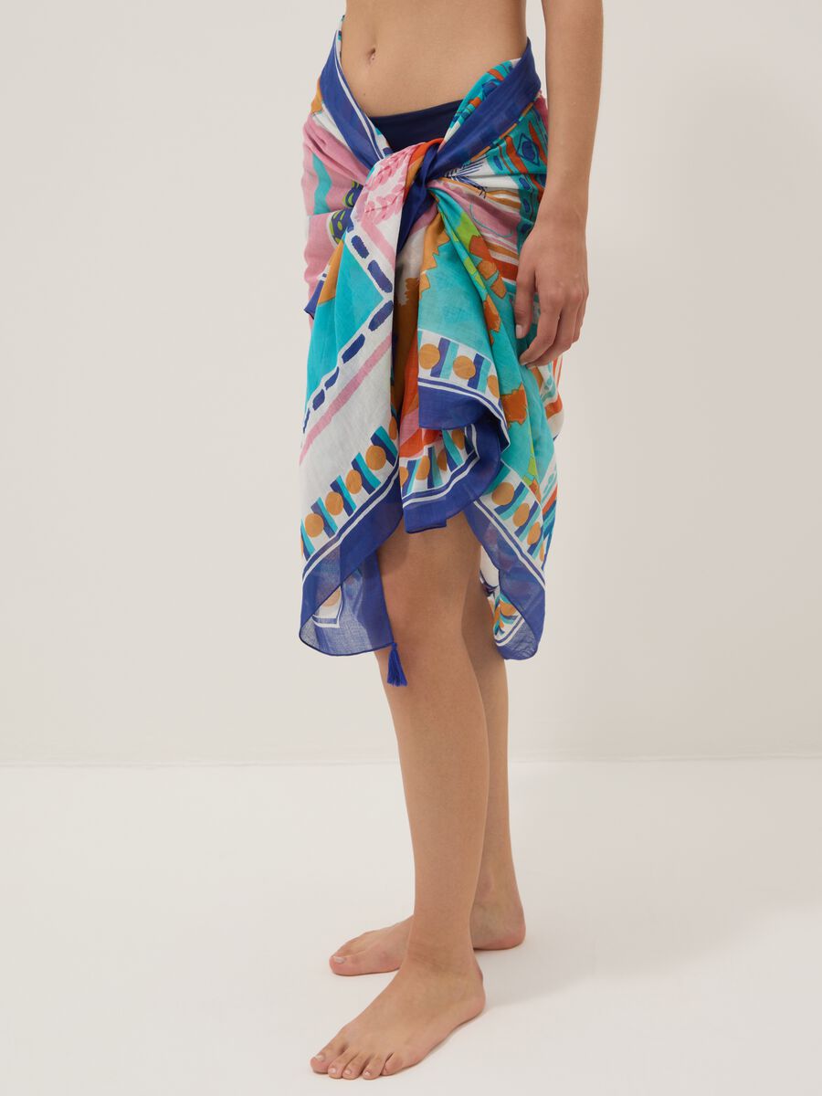 Multicoloured pure cotton pareo_3
