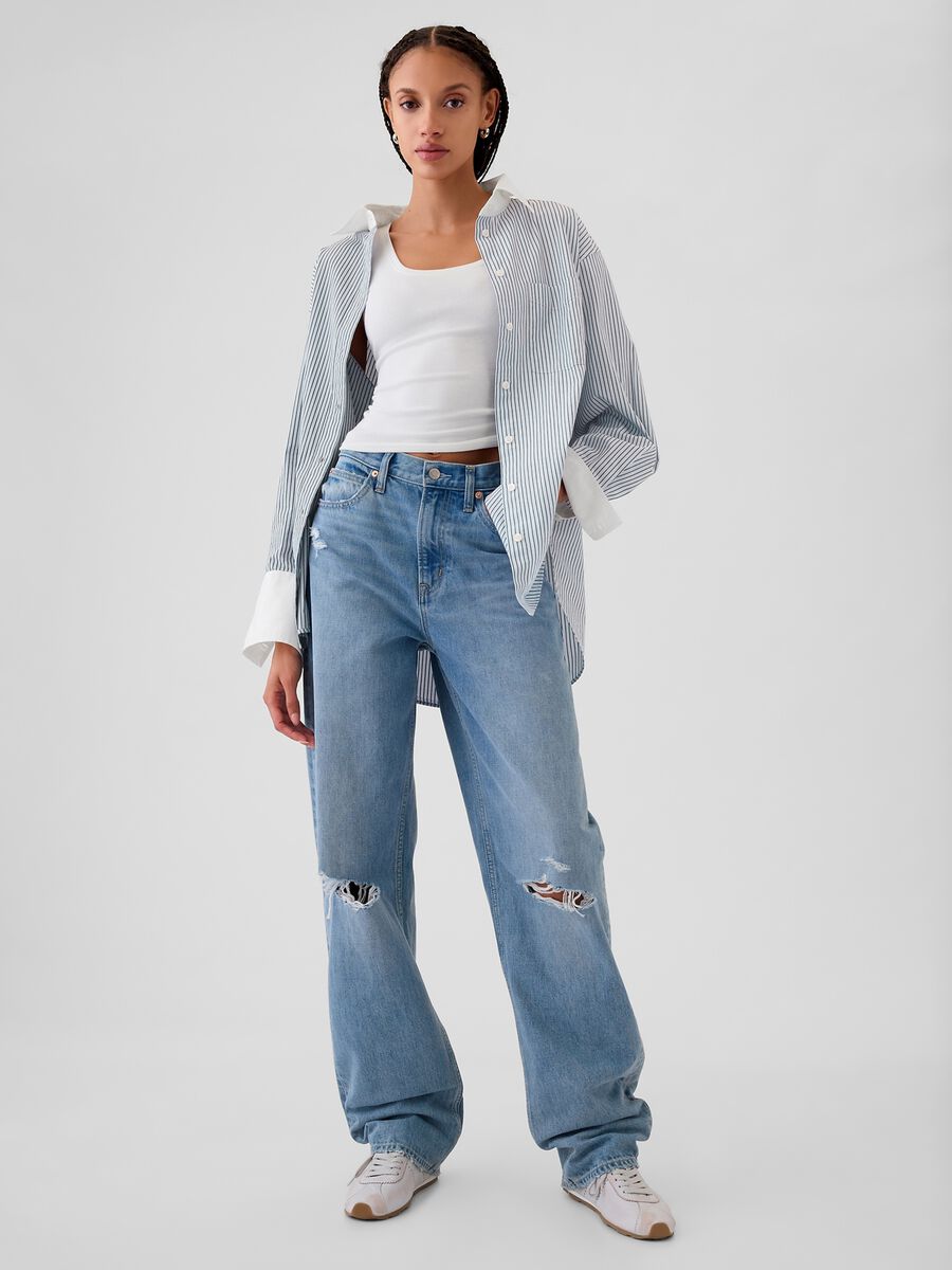 Camicia oversize a righe_1