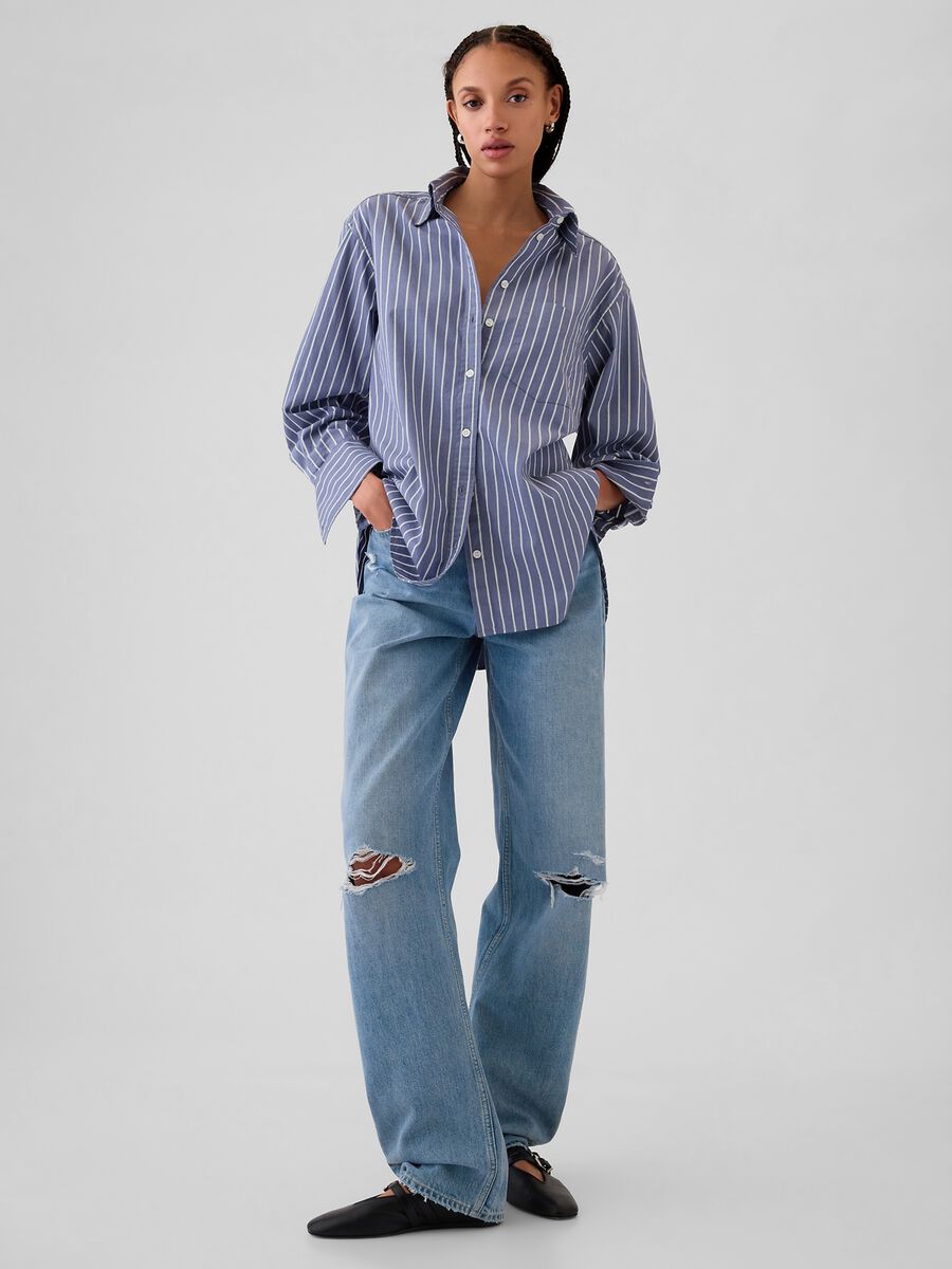 Camicia oversize a righe_1