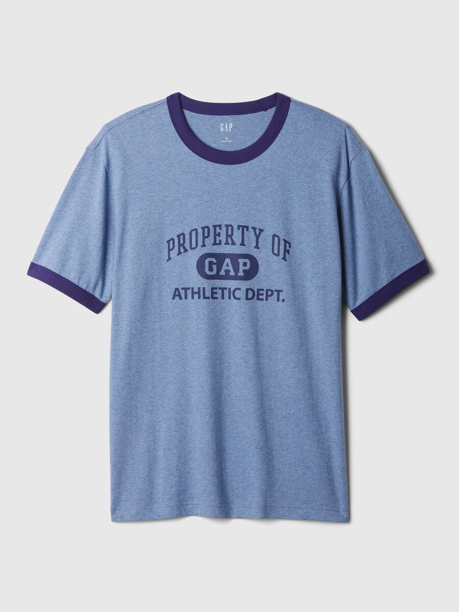 T-shirt in cotone con stampa logo_3