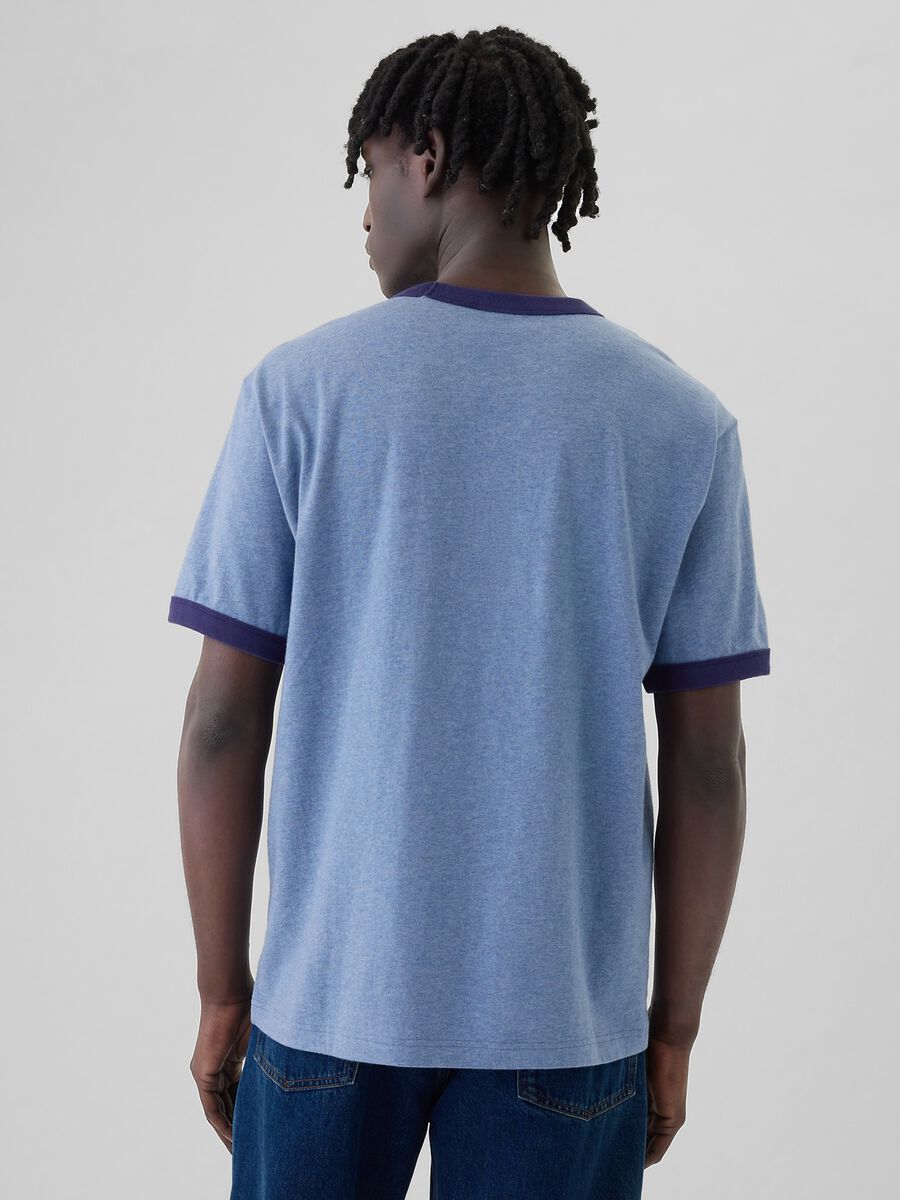 T-shirt in cotone con stampa logo_2