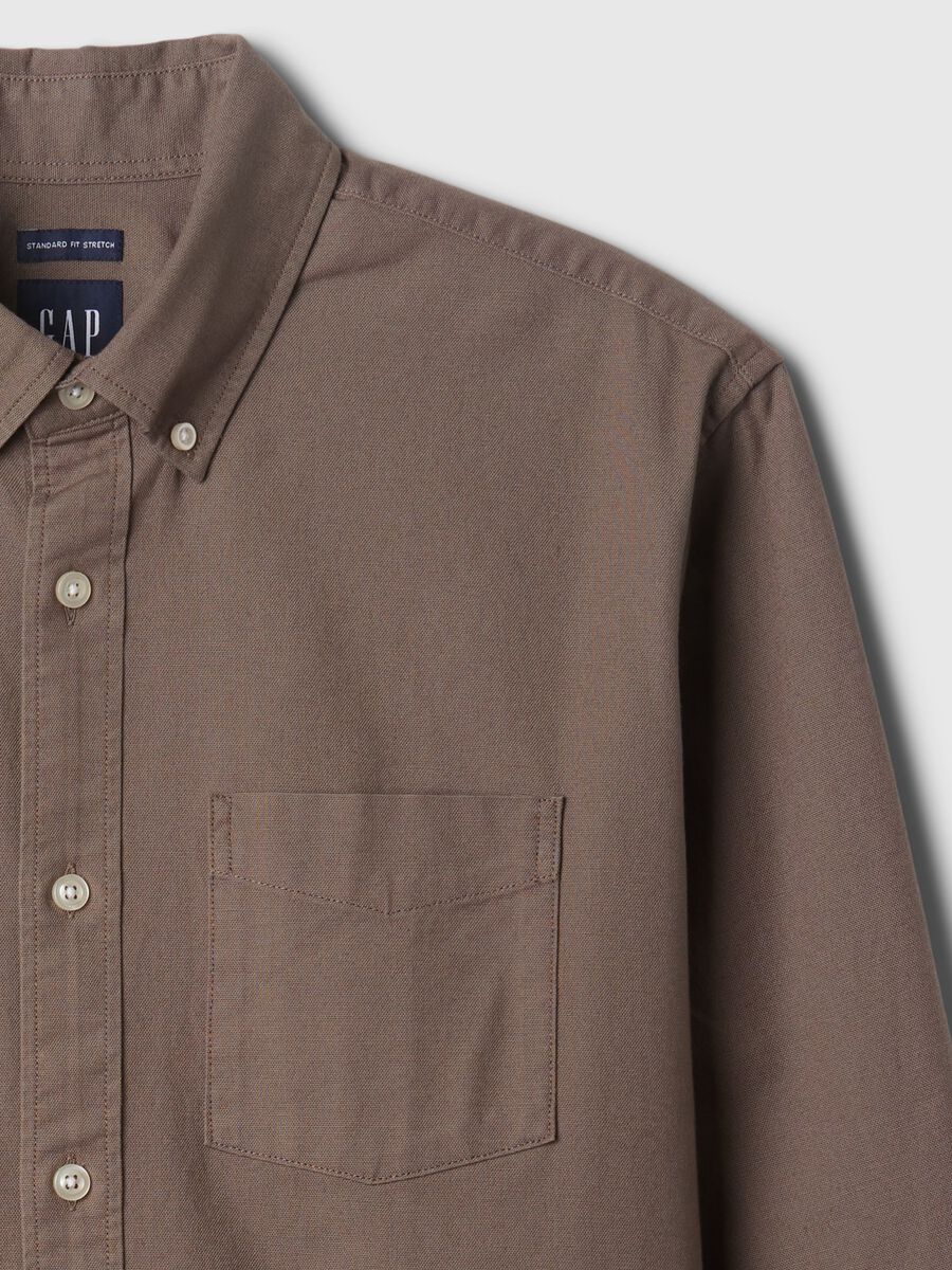 Camicia regular fit in cotone oxford_4