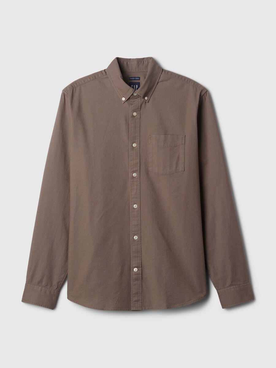 Camicia regular fit in cotone oxford_3
