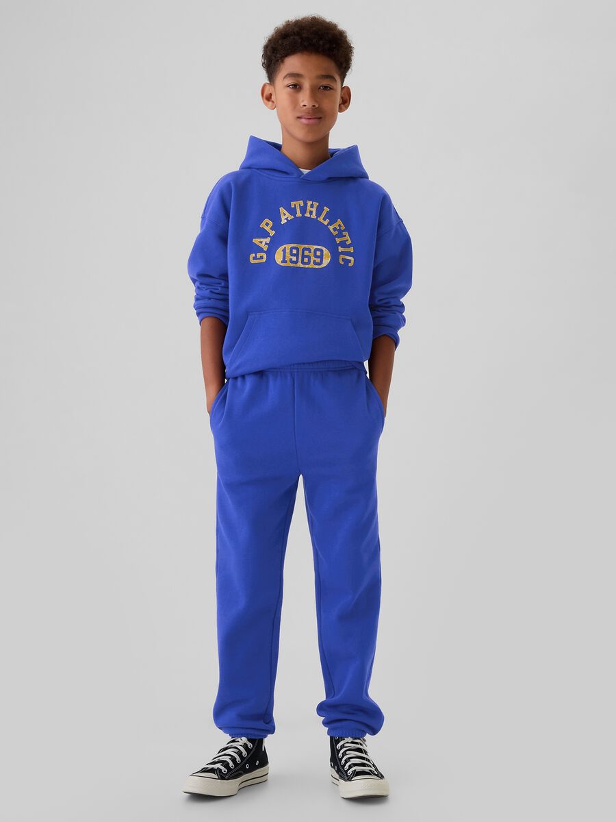 Joggers in felpa tinta unita_3