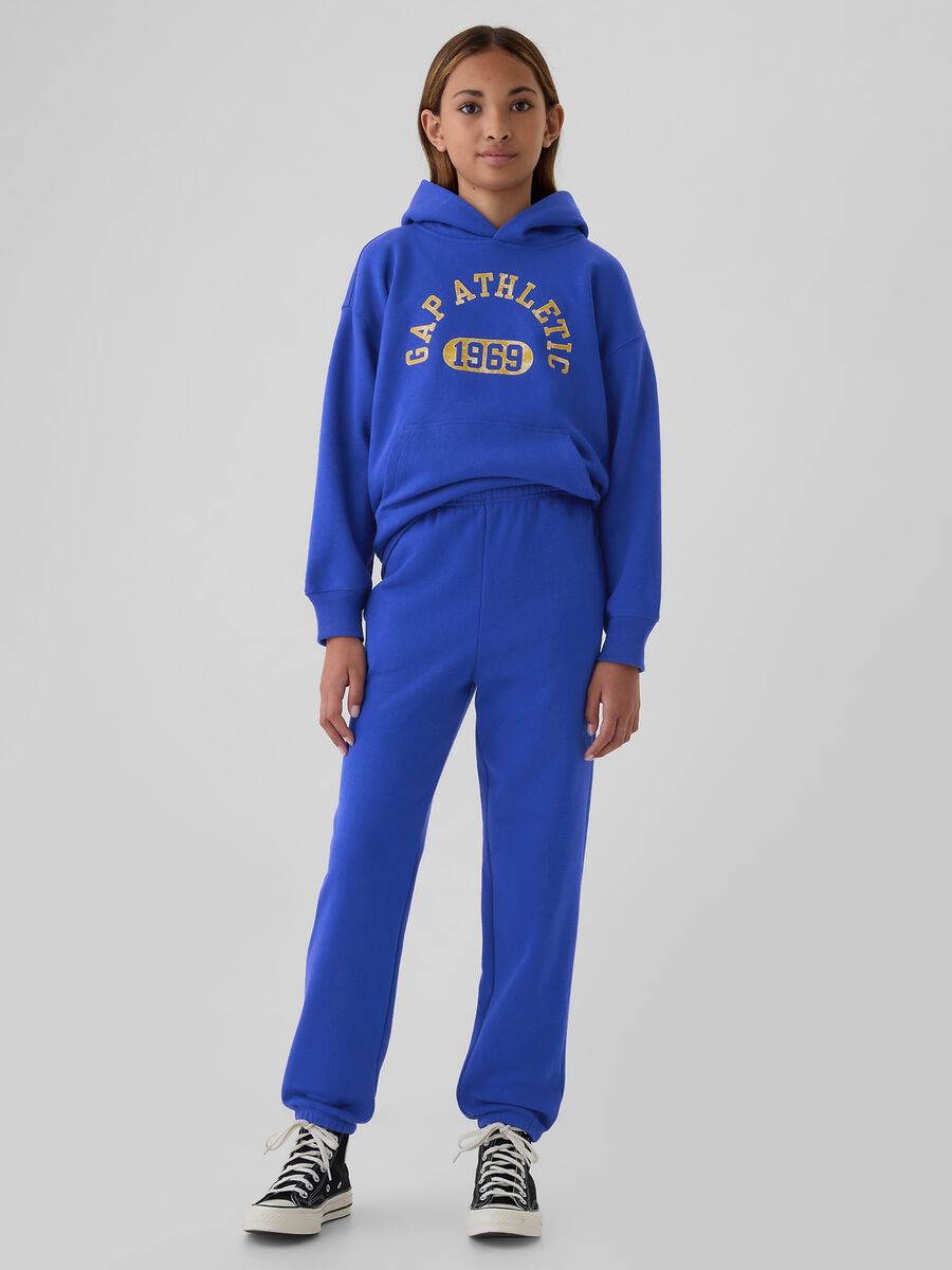 Joggers in felpa tinta unita_1