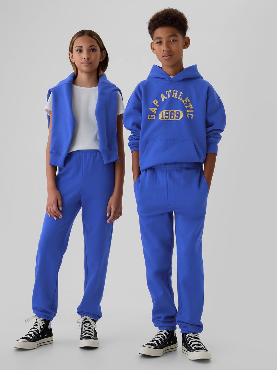 Joggers in felpa tinta unita_0