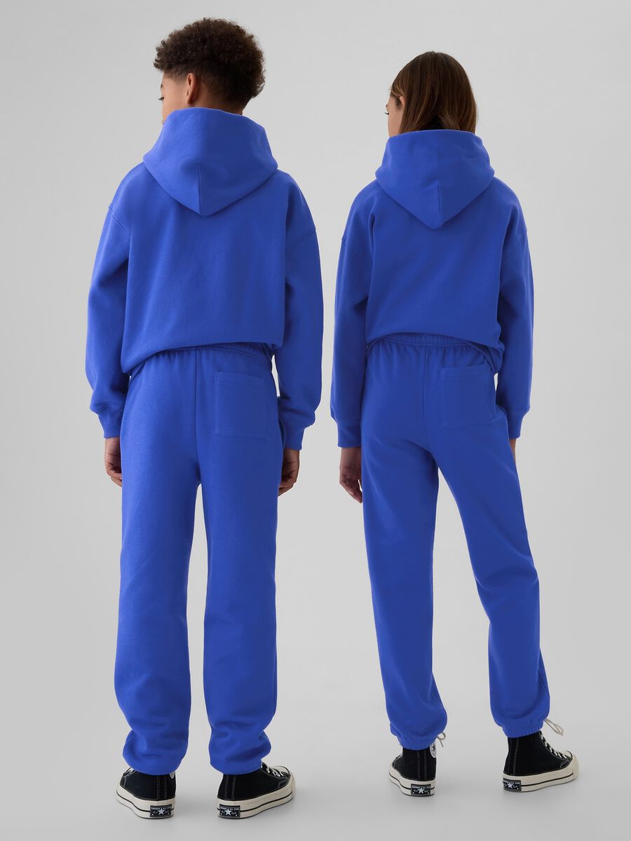 Joggers in felpa tinta unita_2