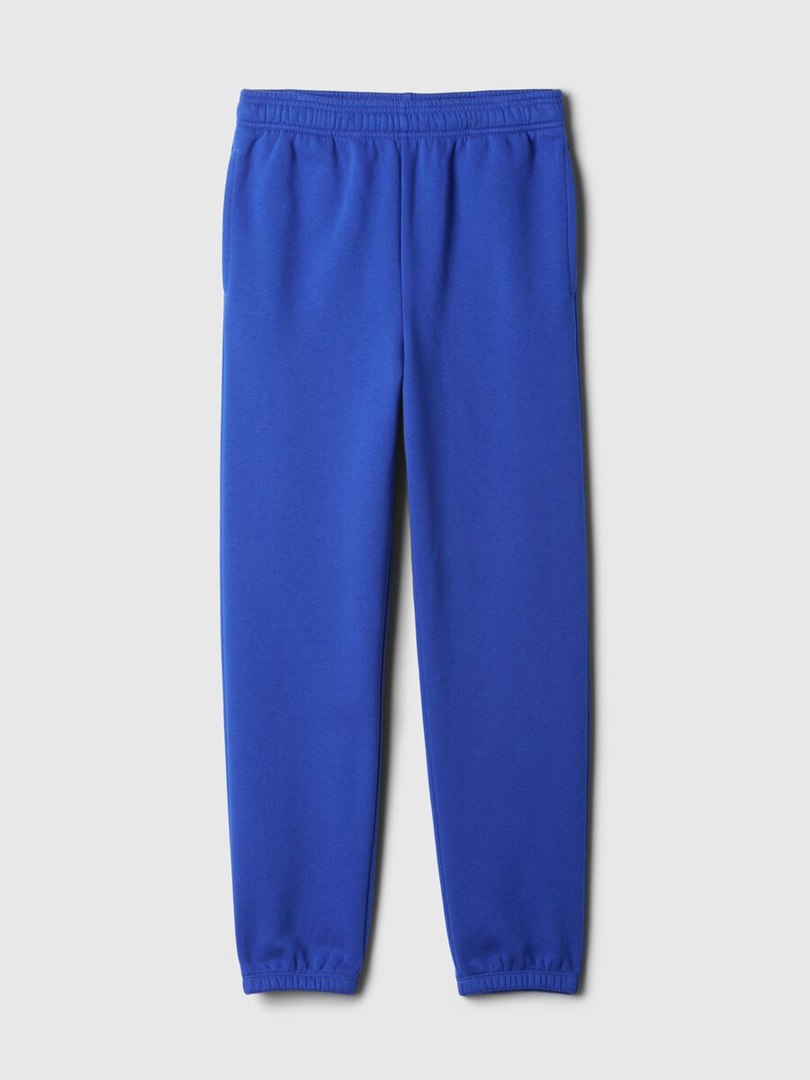 Joggers in felpa tinta unita_4