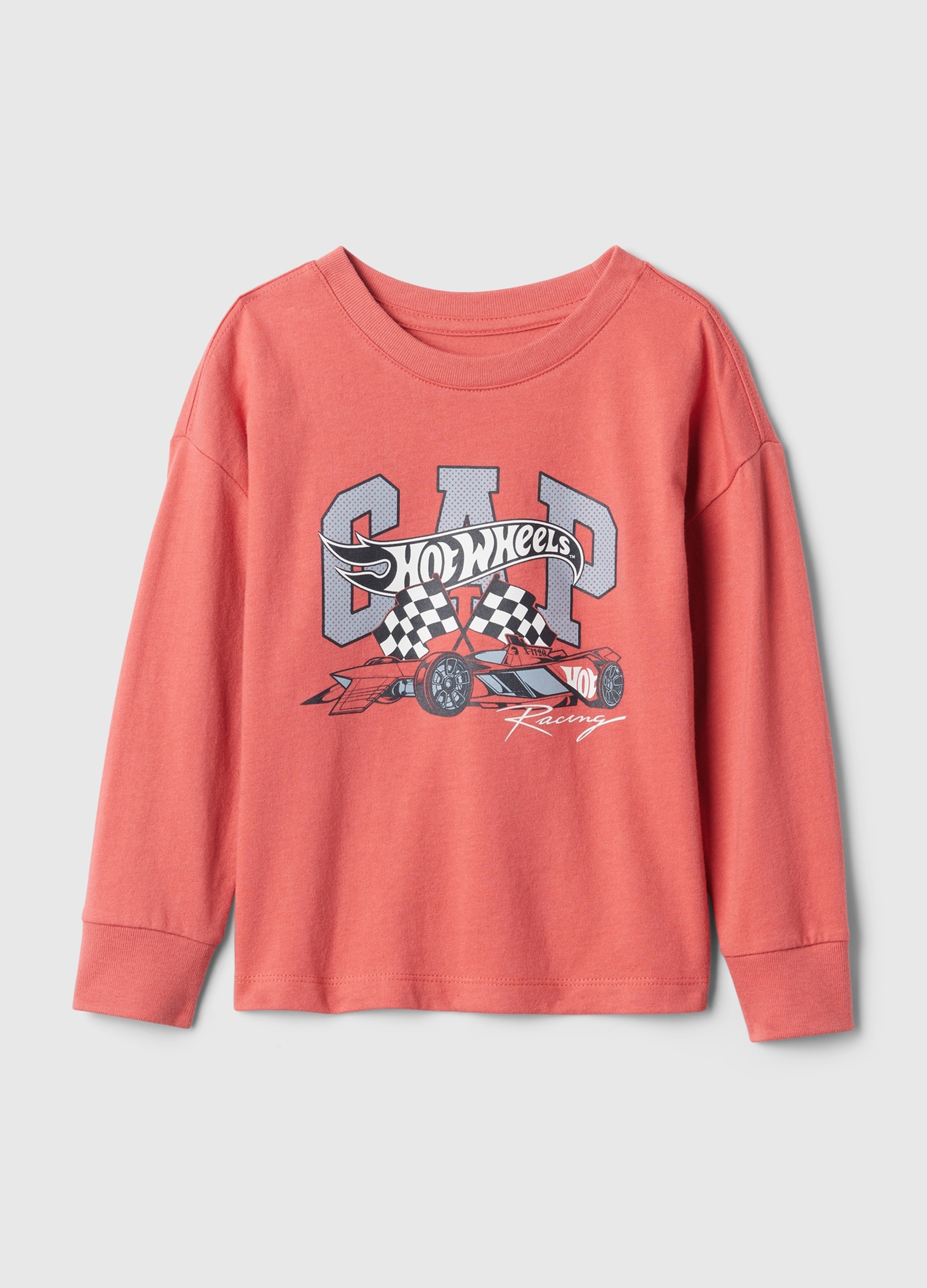 GAP KIDS, T-shirt Con Stampa Disney Hot Wheels E Logo, Unisex, Rosa, Taglia: 12-18M/74-79