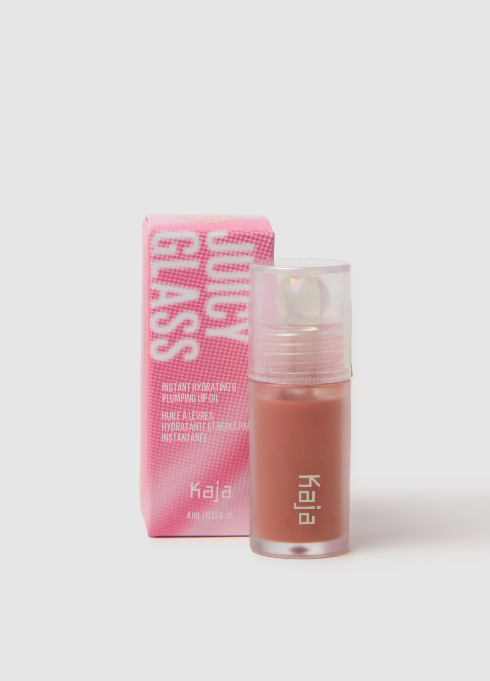 KAJA, Kaja Juicy Glass Lip Oil Fig Smoothie - Make-up Coreano, Donna, Marrone, Taglia: FASUL