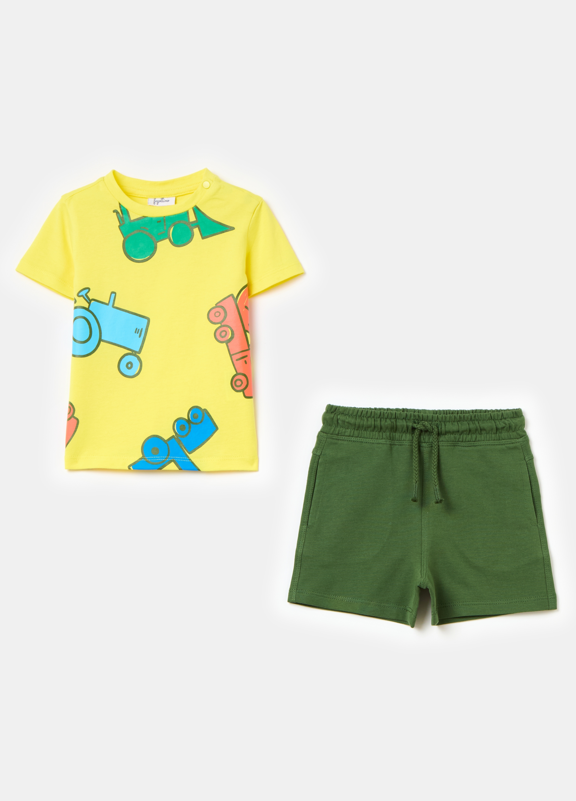 FAGOTTINO, Jogging Set In Cotone Con Stampa, Bambino, Multicolor, Taglia: 18-24