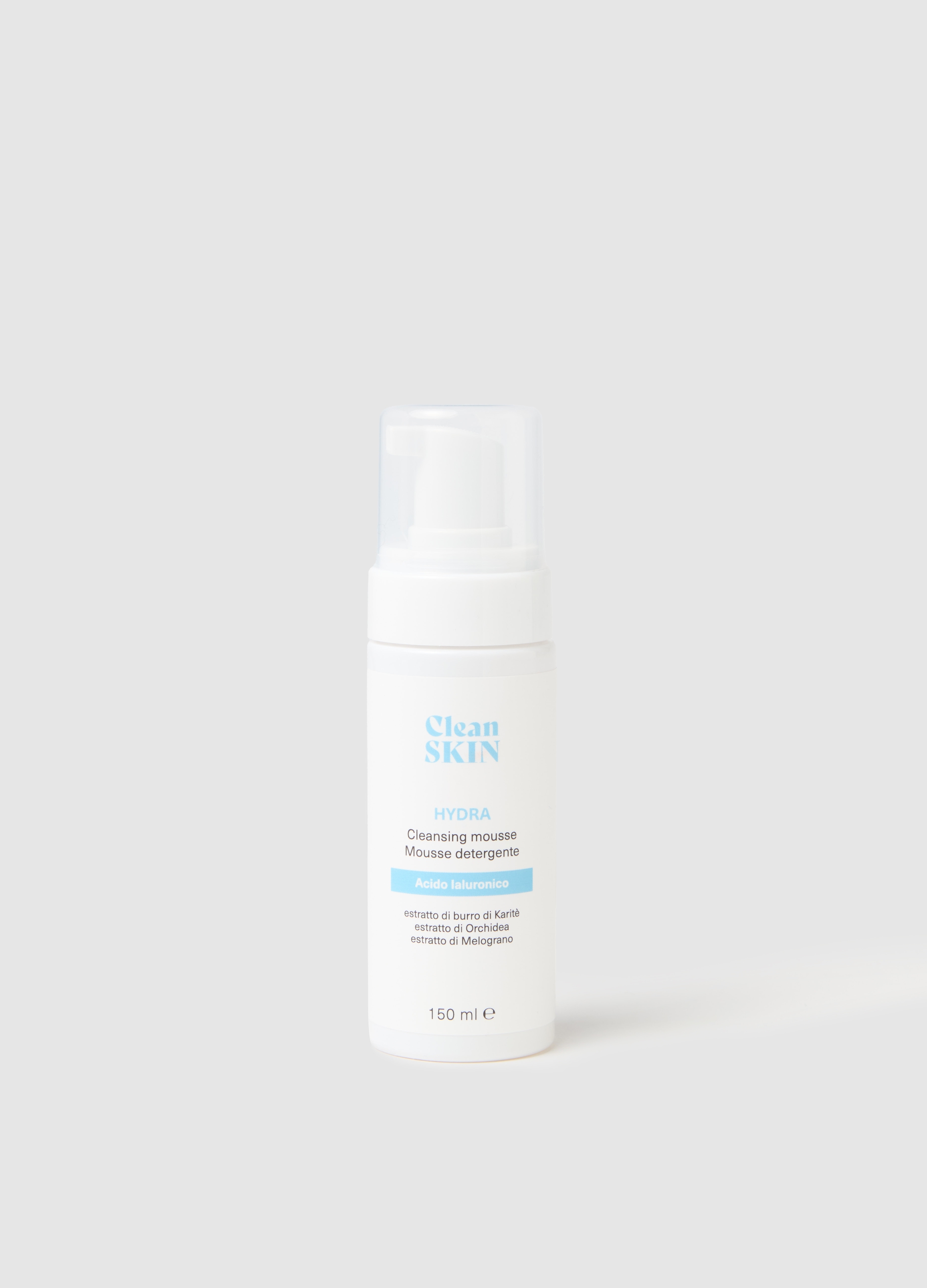 SKIN&CLEAN, Mousse Detergente Con Acido Ialuronico 150ml, Donna, Bianco, Taglia: FASUL