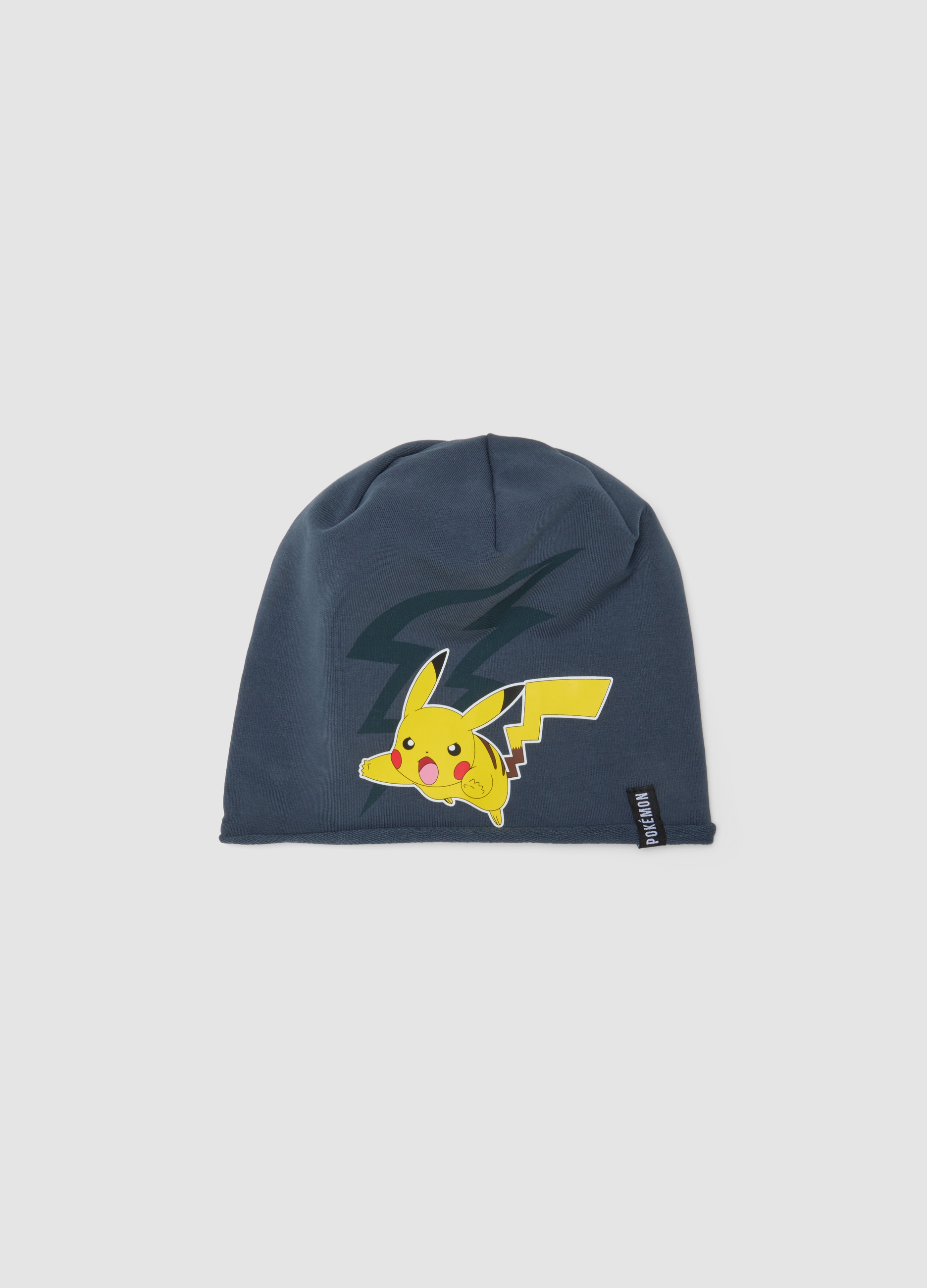 OVS KIDS, Cappello Blu In Cotone Elasticizzato Con Stampa Pokémon, Bambino, Blu, Taglia: 56