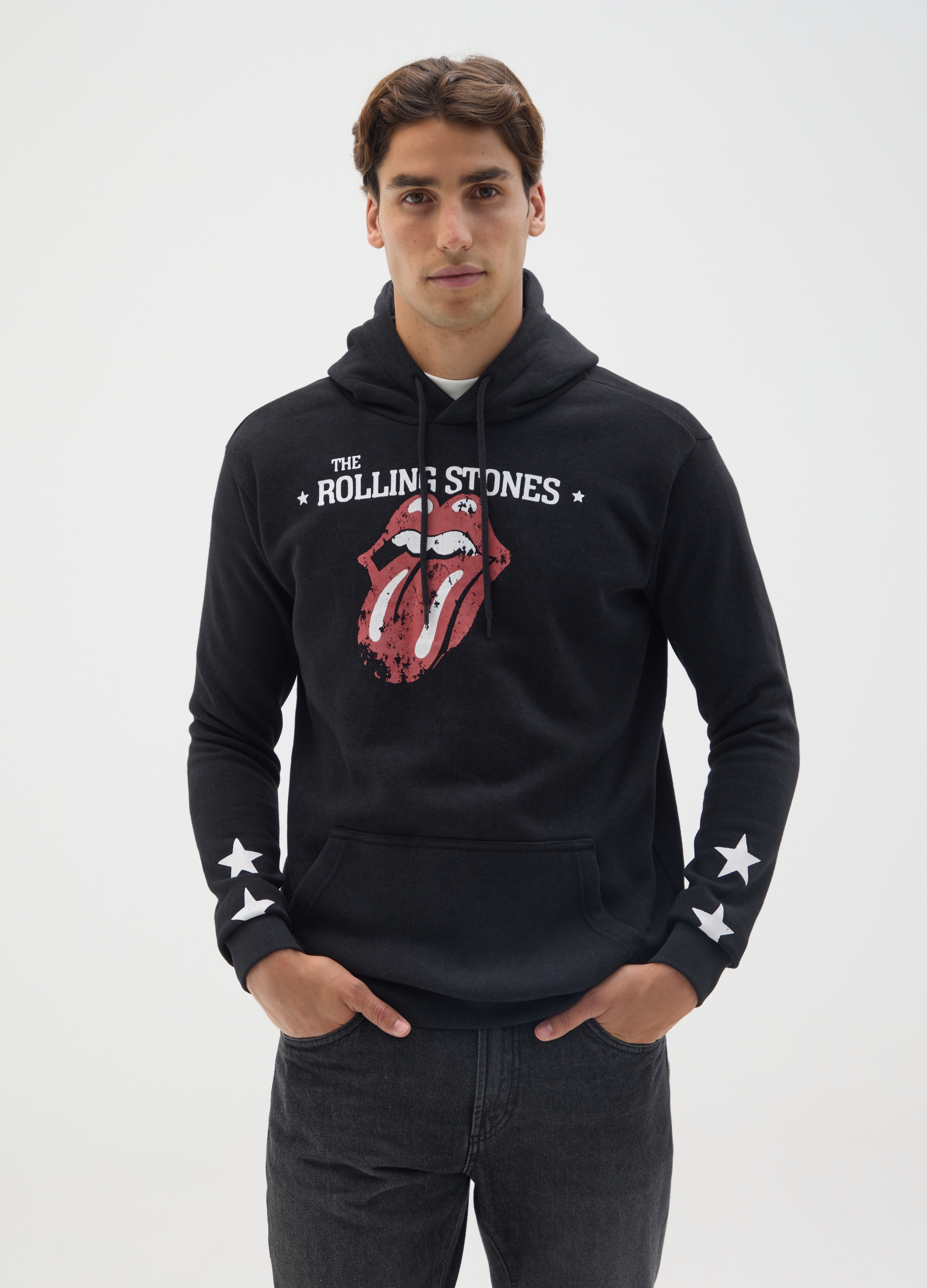 OVS, Felpa In Misto Cotone Nera, Uomo, Nero, Taglia: L