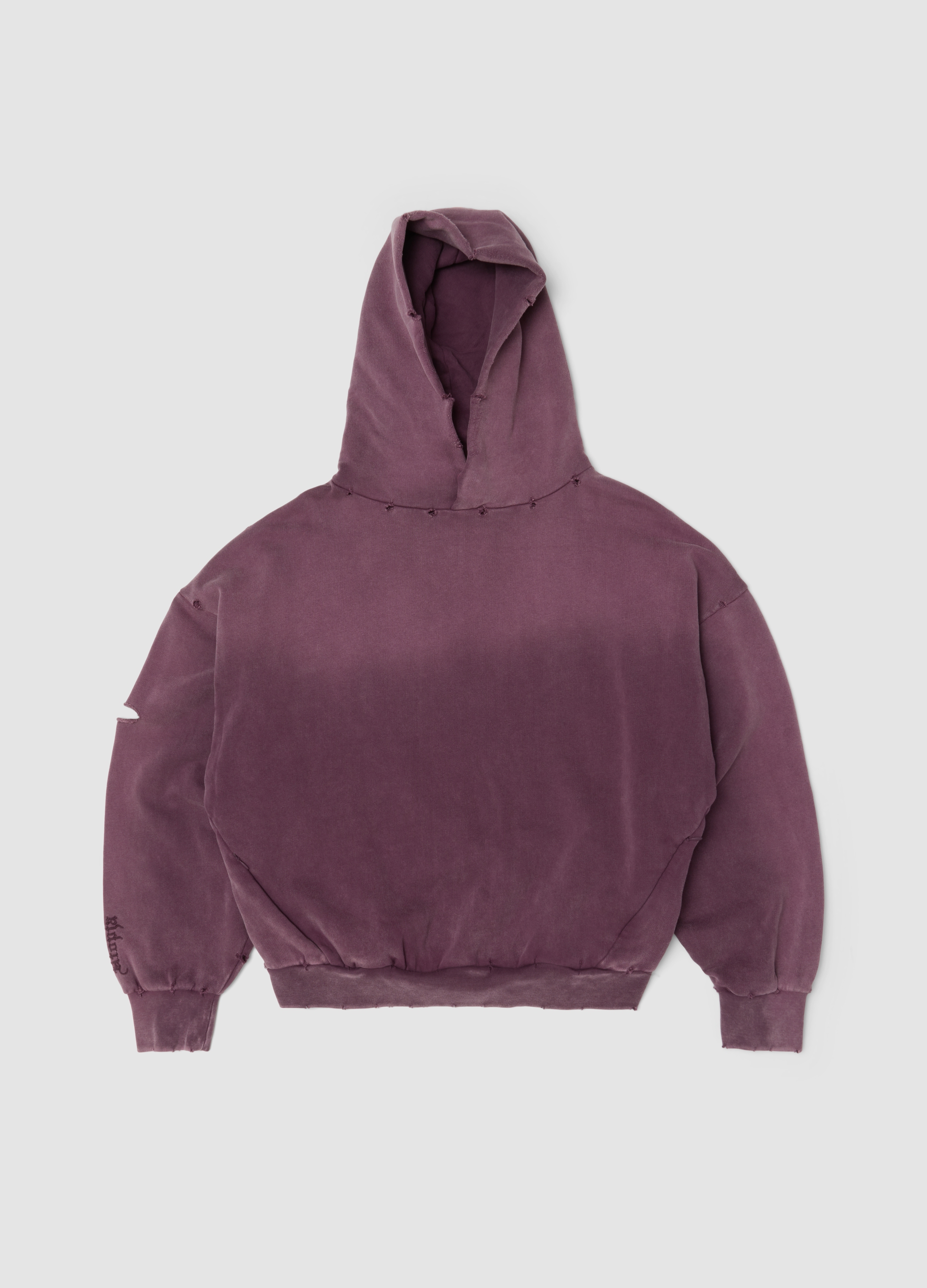 UTOPJA, Hoodie Sunfaded Burgundy, Uomo, Viola, Taglia: L