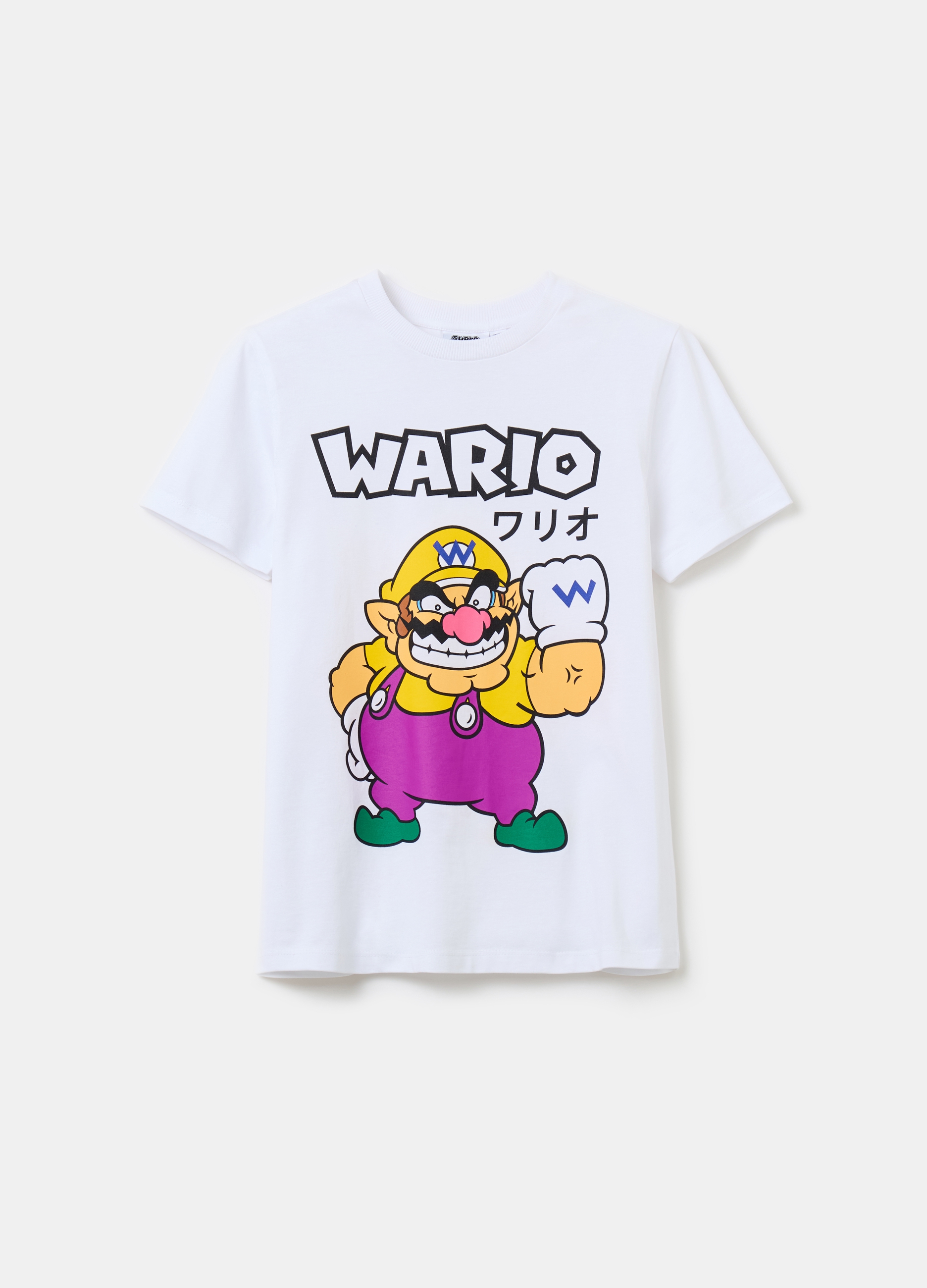 OVS KIDS, T-shirt In Cotone Con Stampa Super Mario™, Bambino, Bianco, Taglia: 11-12