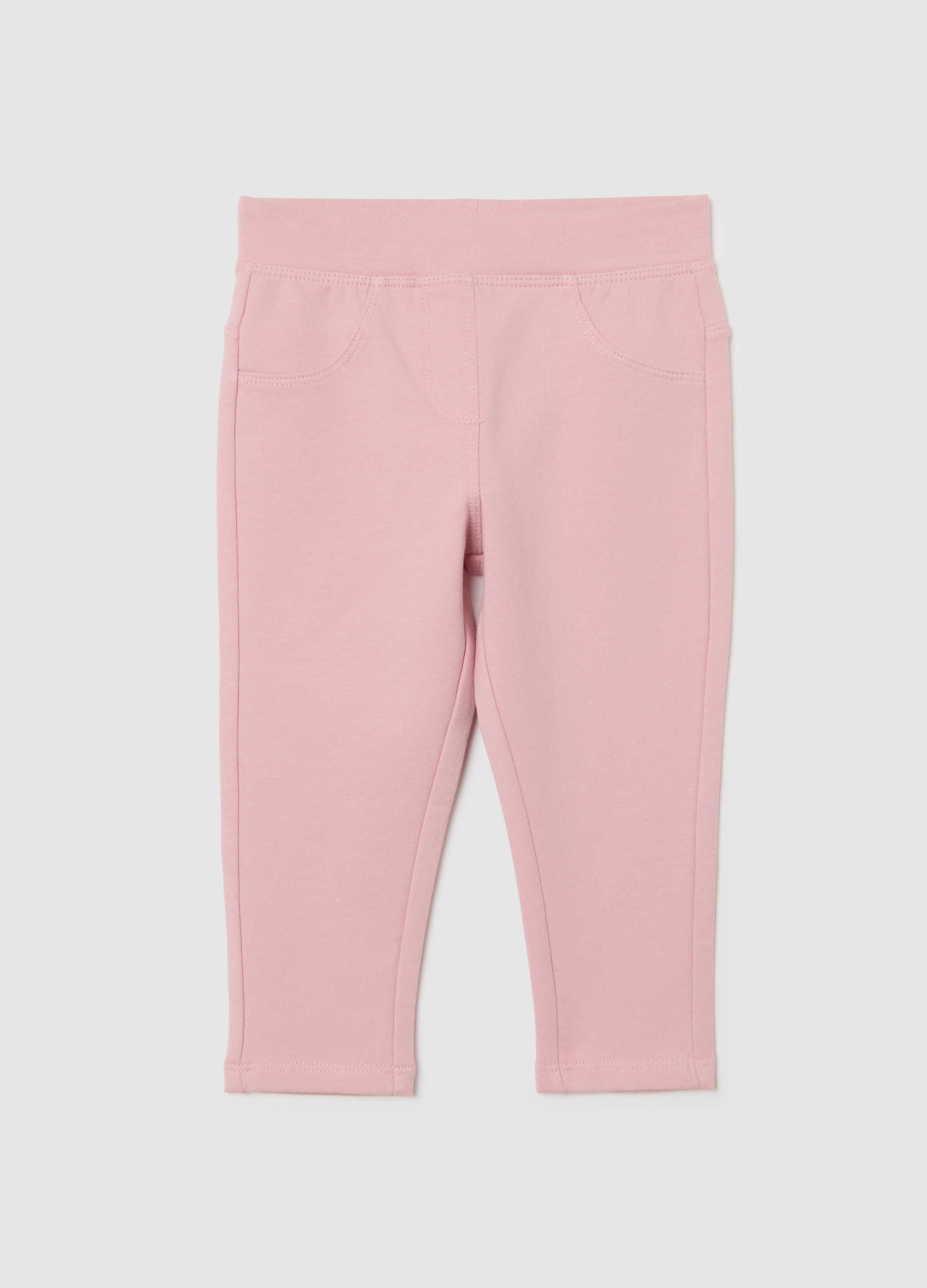 FAGOTTINO, Treggings Rosas Slim Fit Para Niña En Algodón Elástico, Niña, Rosa Claro, Talla: 9-12