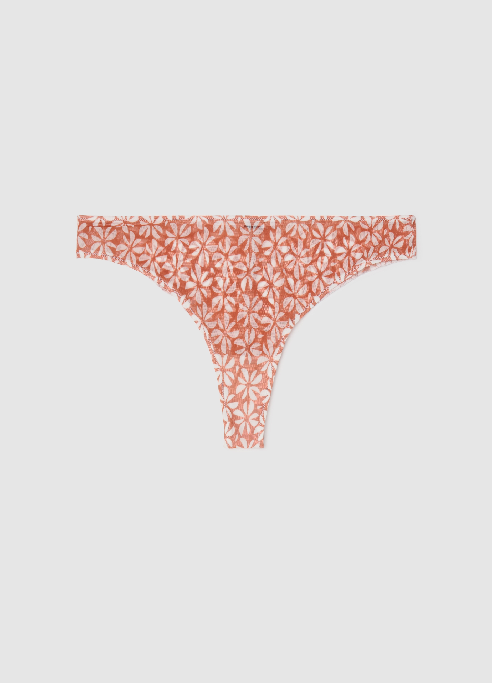 OVS , Slip Da Donna In Tessuto Elasticizzato Multicolor Con Design A Fiori, Multicolor, Taglia: 2